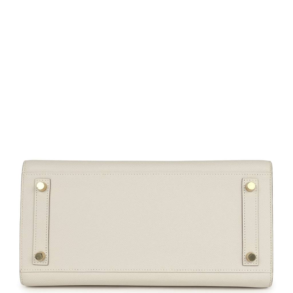Birkin Sellier 30 Gris Pale Epsom Gold Hardware