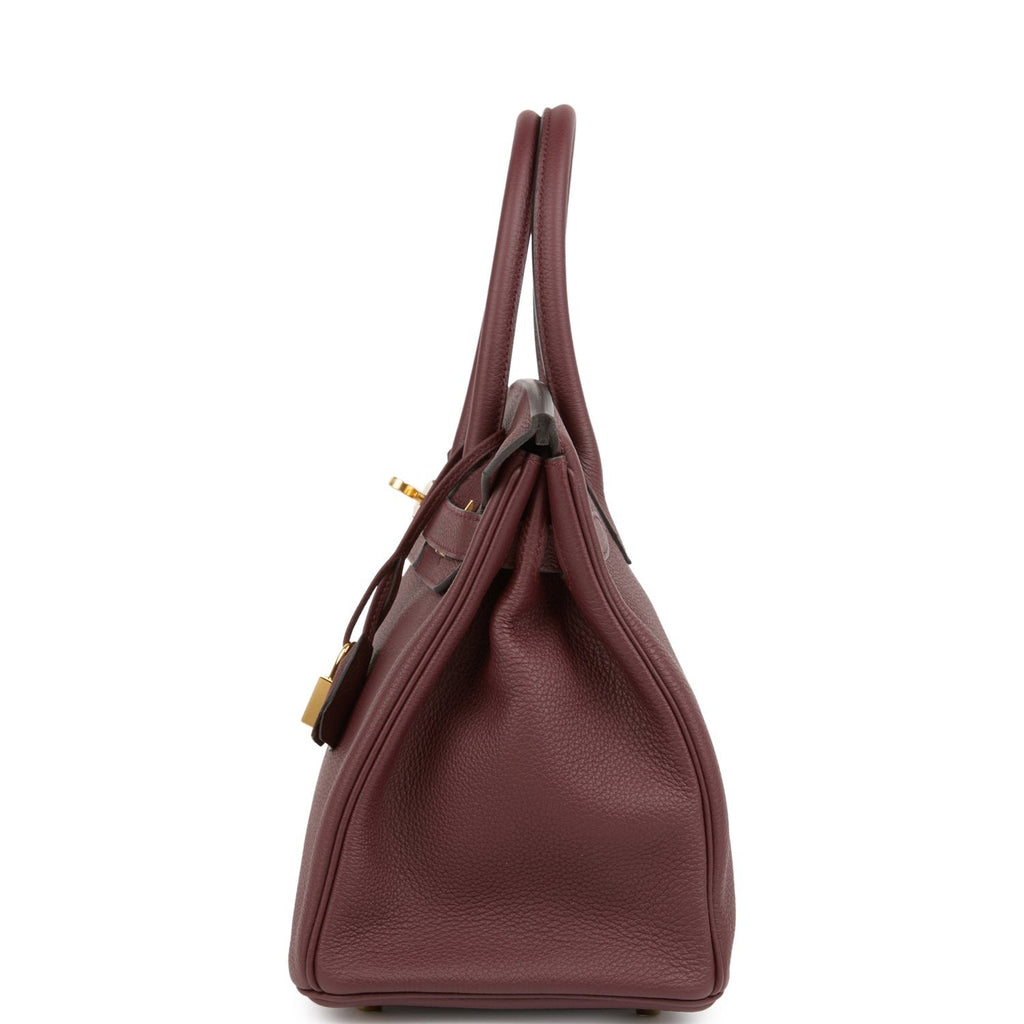 Birkin 30 Rouge Sellier Togo Gold Hardware