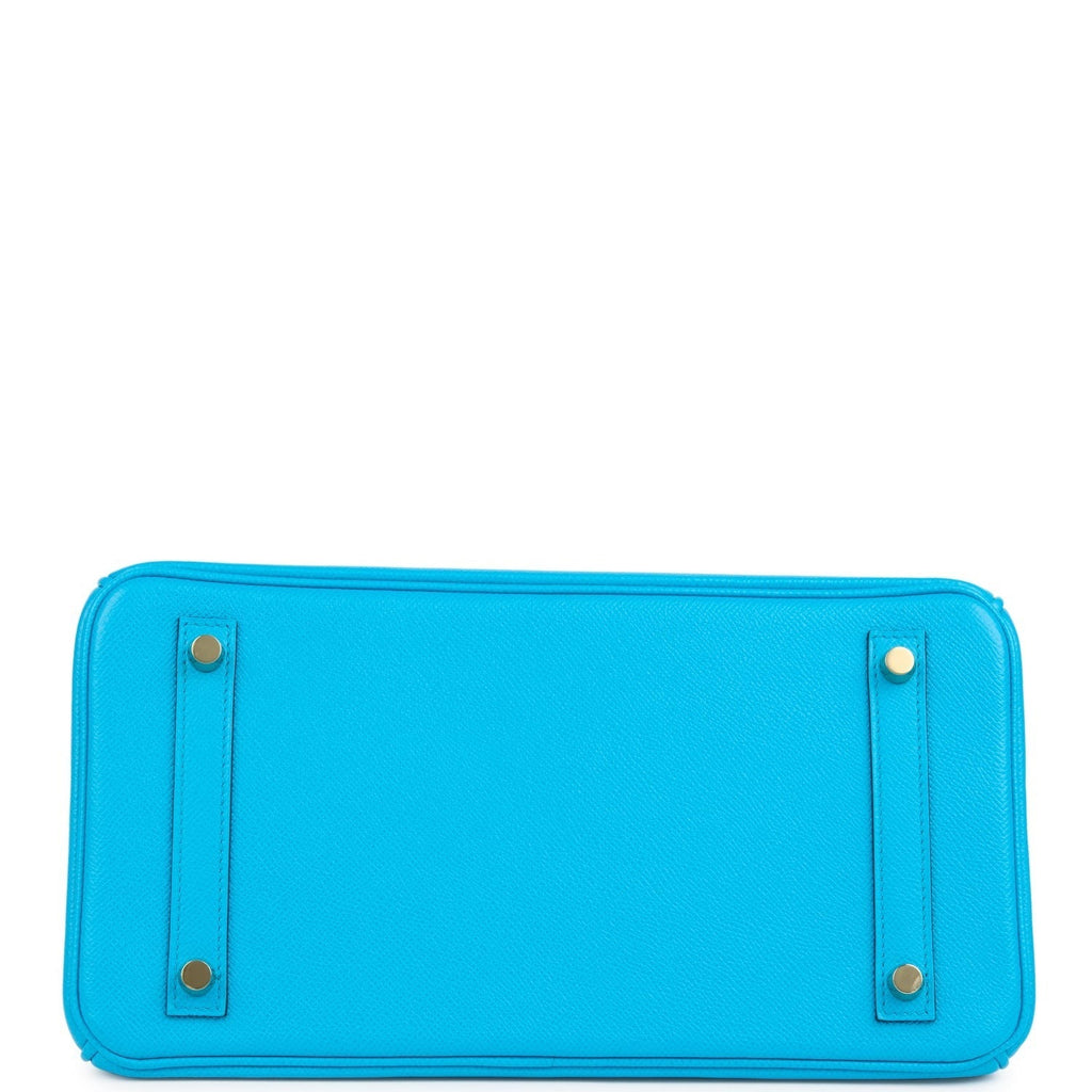 Birkin 30 Bleu Frida Epsom Gold Hardware