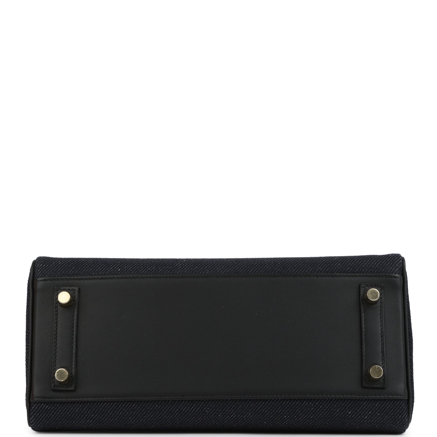 Shoulder Birkin Light 29 Black Swift and Bleu Indigo Denim Gold Hardware