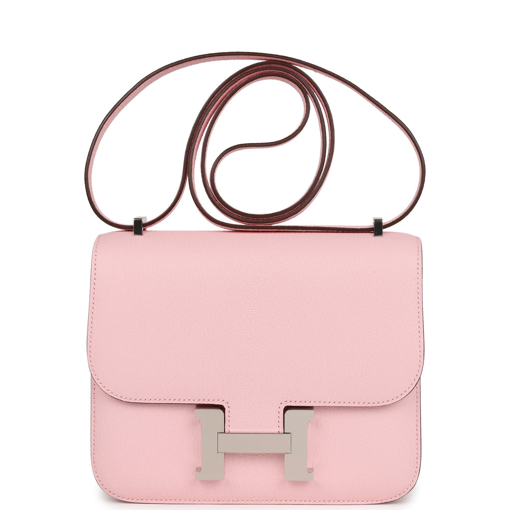 Constance 18 Rose Sakura Chevre Palladium Hardware