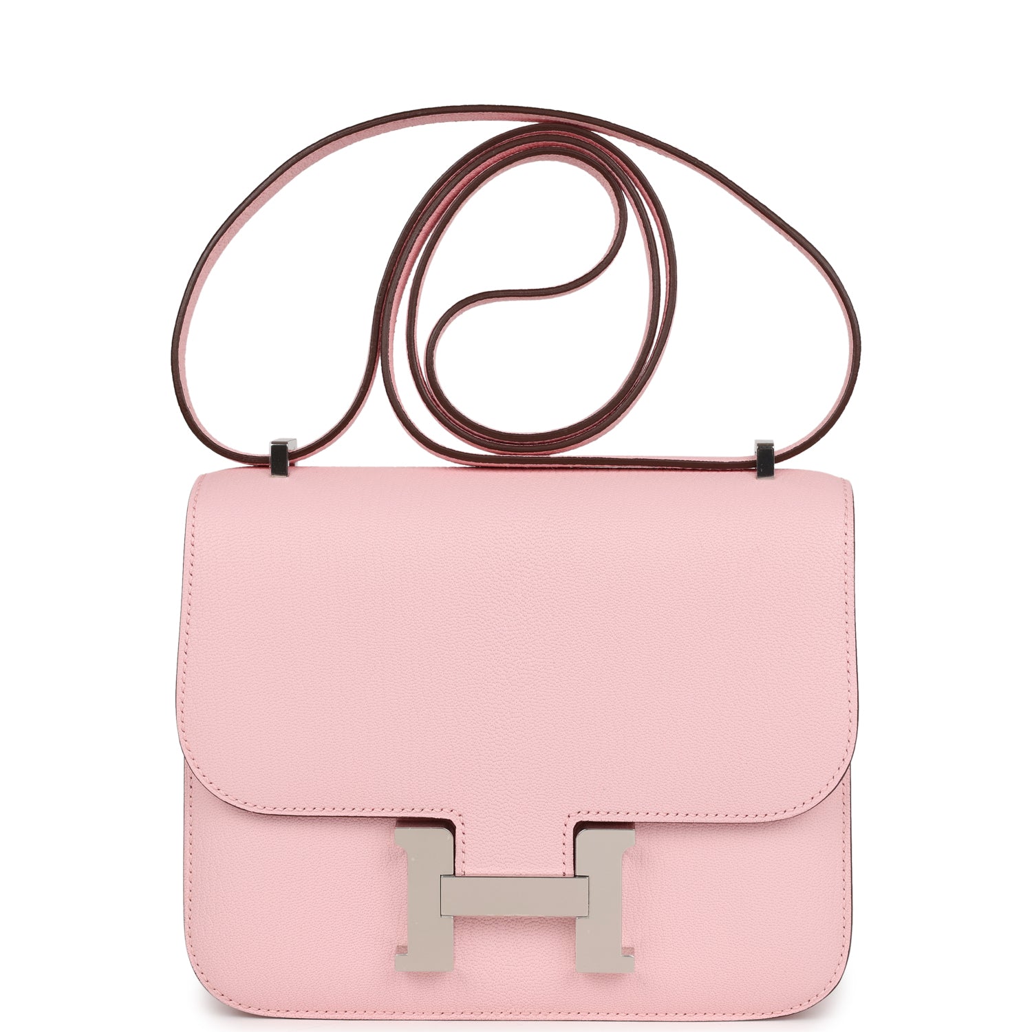 Constance 18 Rose Sakura Chevre Palladium Hardware