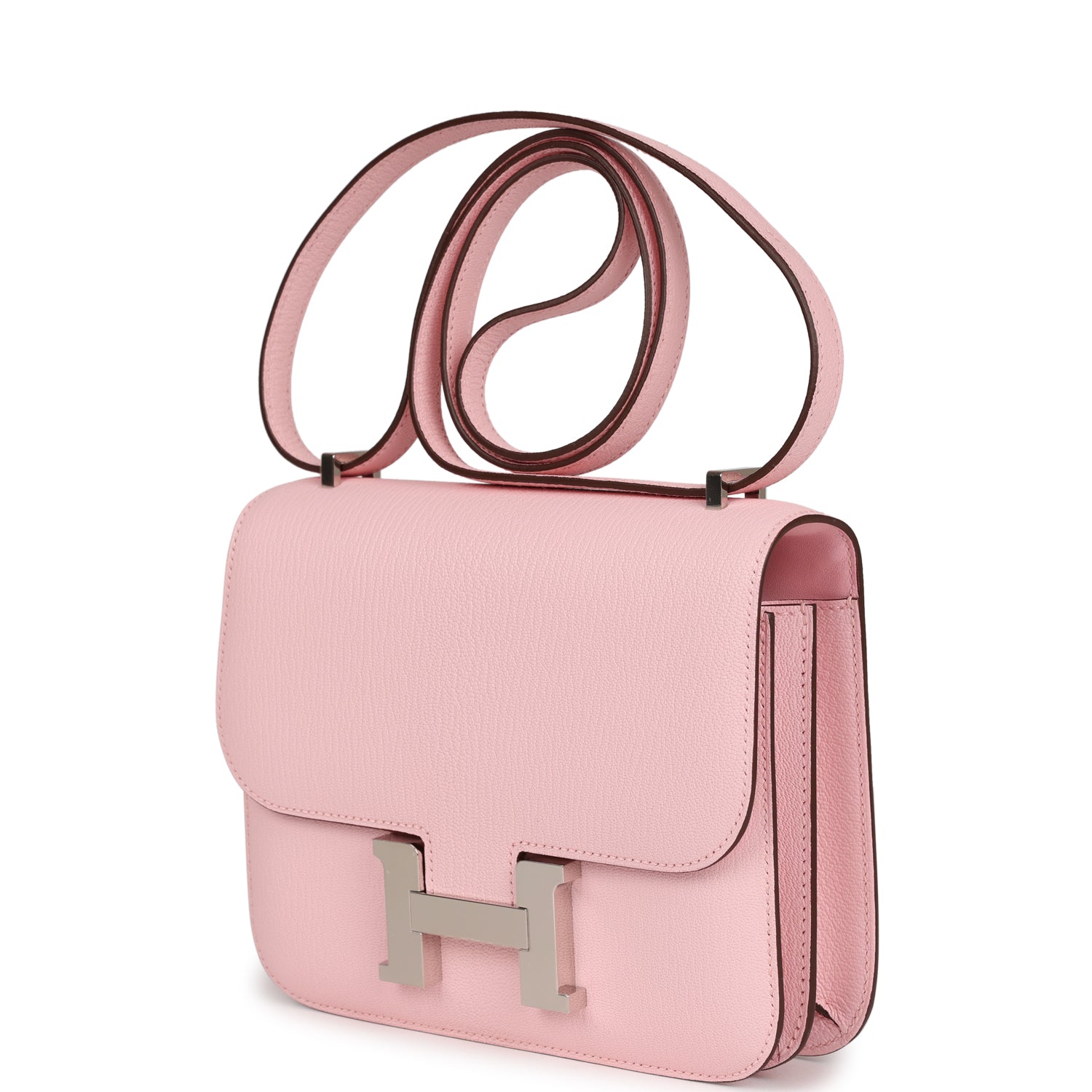 Constance 18 Rose Sakura Chevre Palladium Hardware