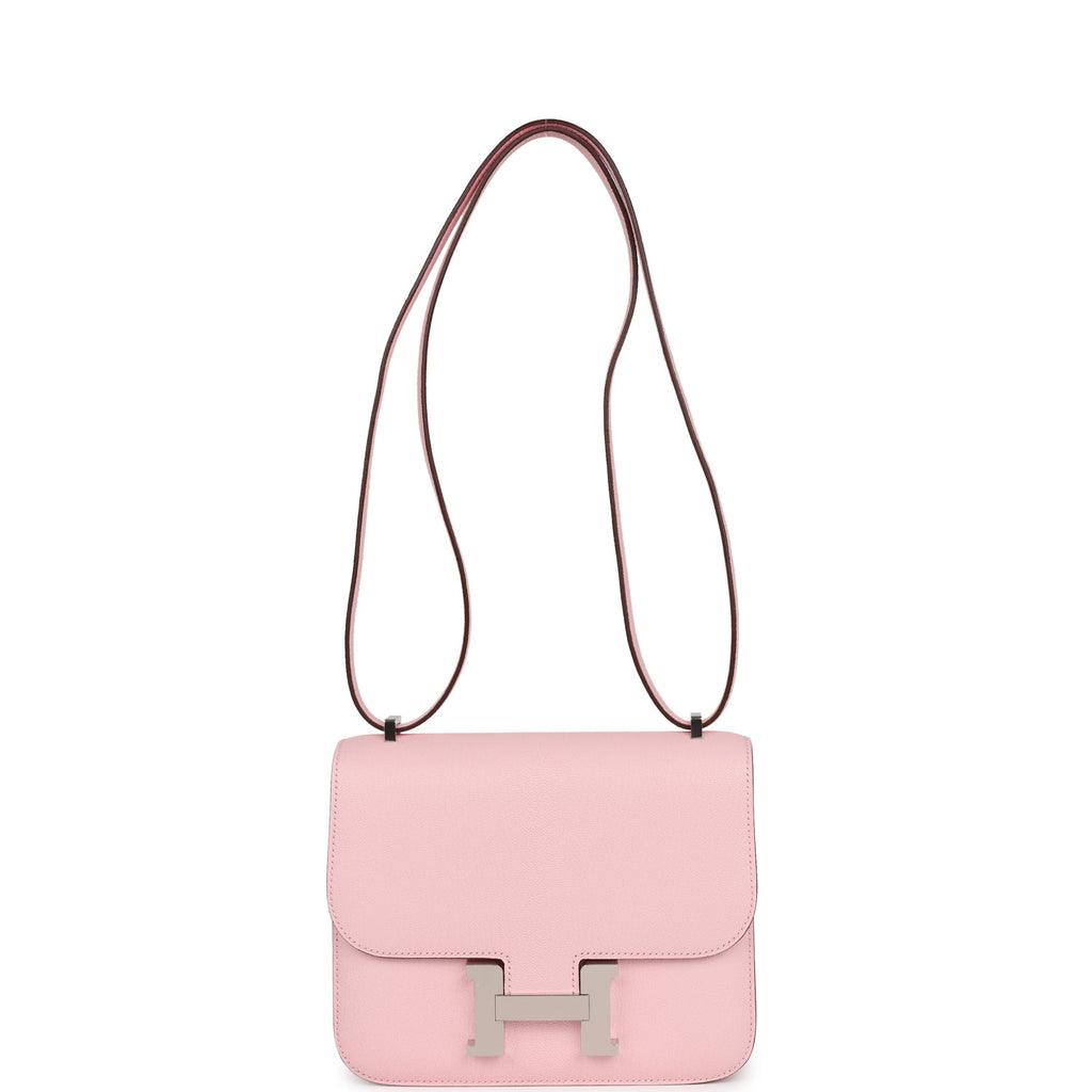 Constance 18 Rose Sakura Chevre Palladium Hardware