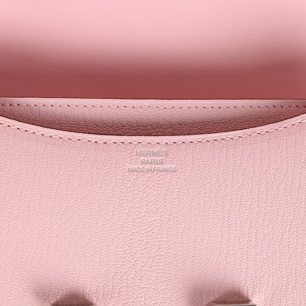 Constance 18 Rose Sakura Chevre Palladium Hardware