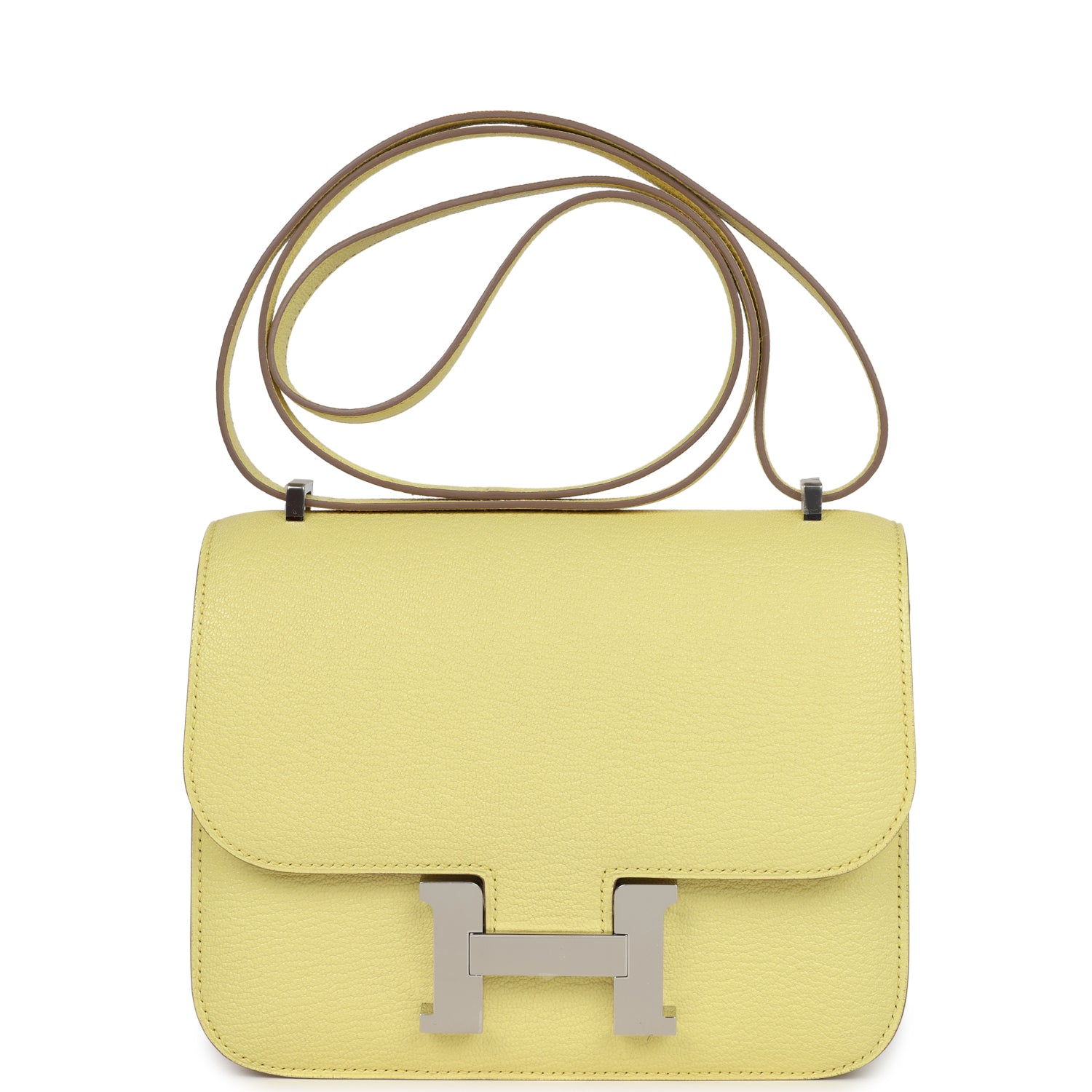 Constance 18 Limoncello Chevre Mysore Palladium Hardware