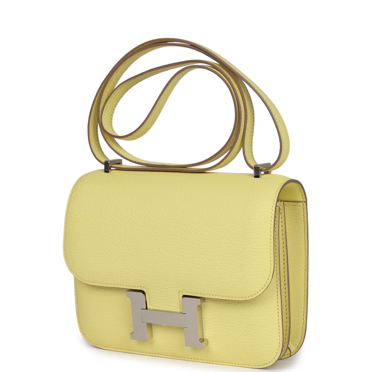 Constance 18 Limoncello Chevre Mysore Palladium Hardware