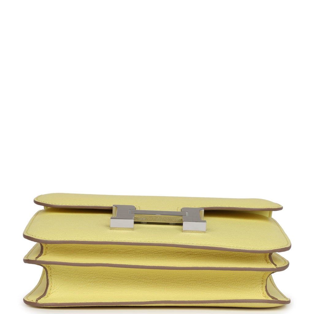 Constance 18 Limoncello Chevre Mysore Palladium Hardware