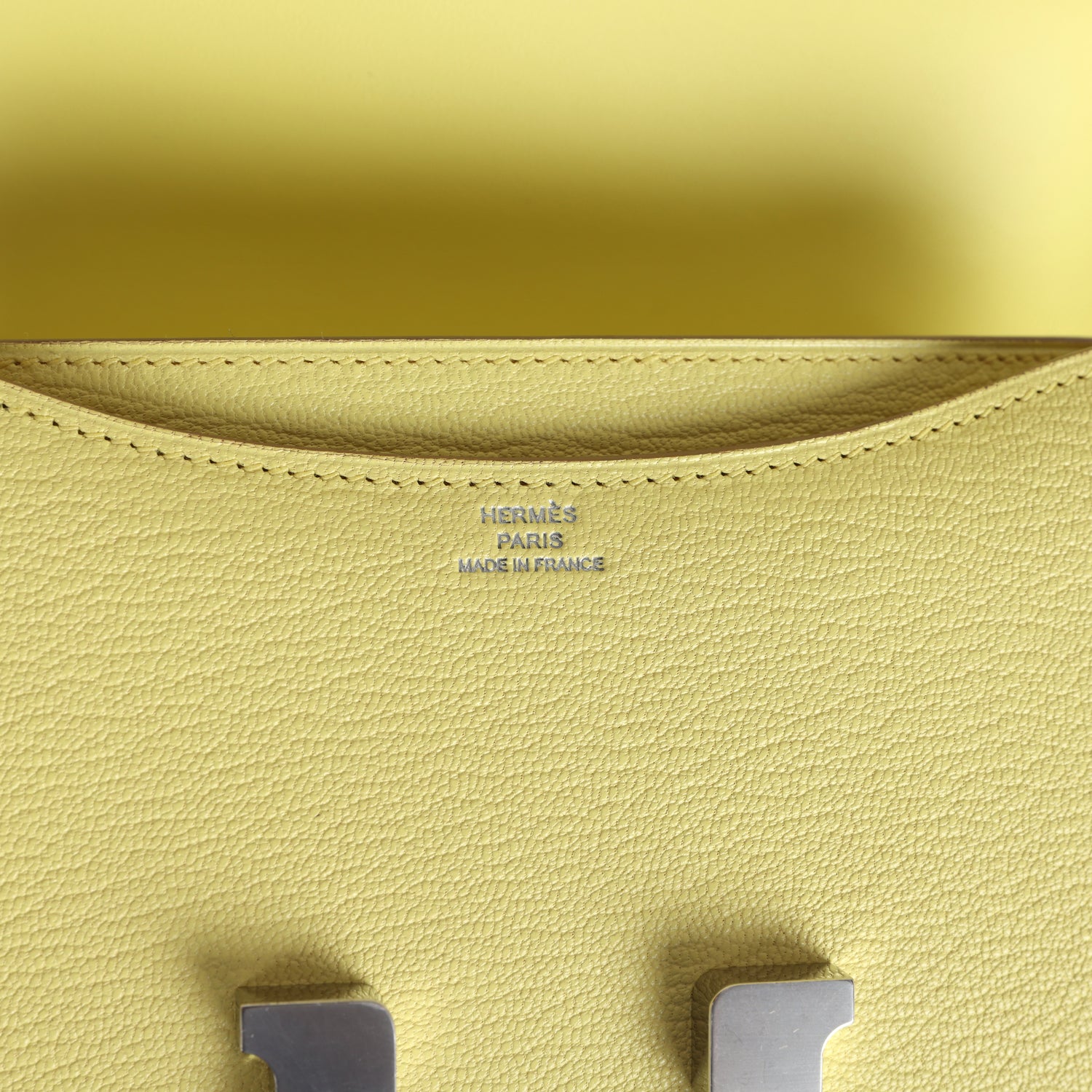Constance 18 Limoncello Chevre Mysore Palladium Hardware