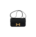 Constance Elan Black Epsom Gold Hardware