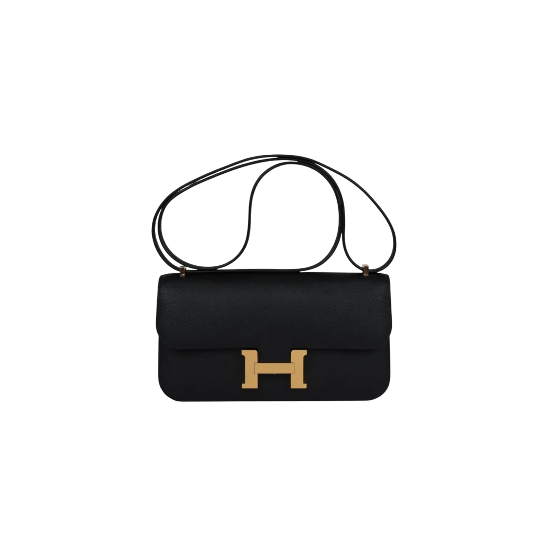 Constance Elan Black Epsom Gold Hardware