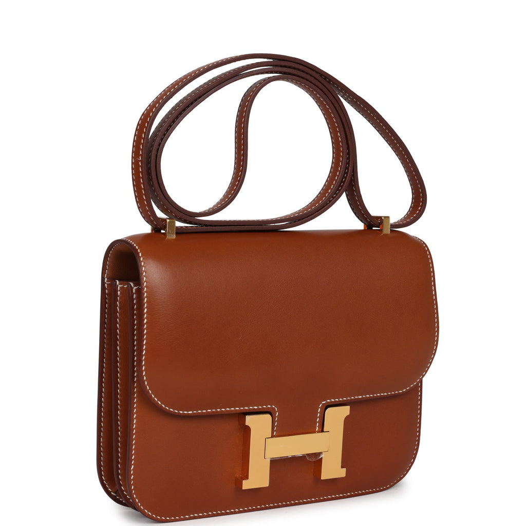 Constance 18 Fauve Barenia Gold Hardware