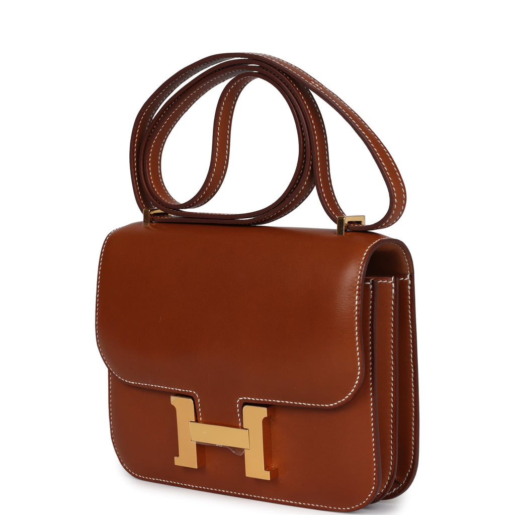 Constance 18 Fauve Barenia Gold Hardware