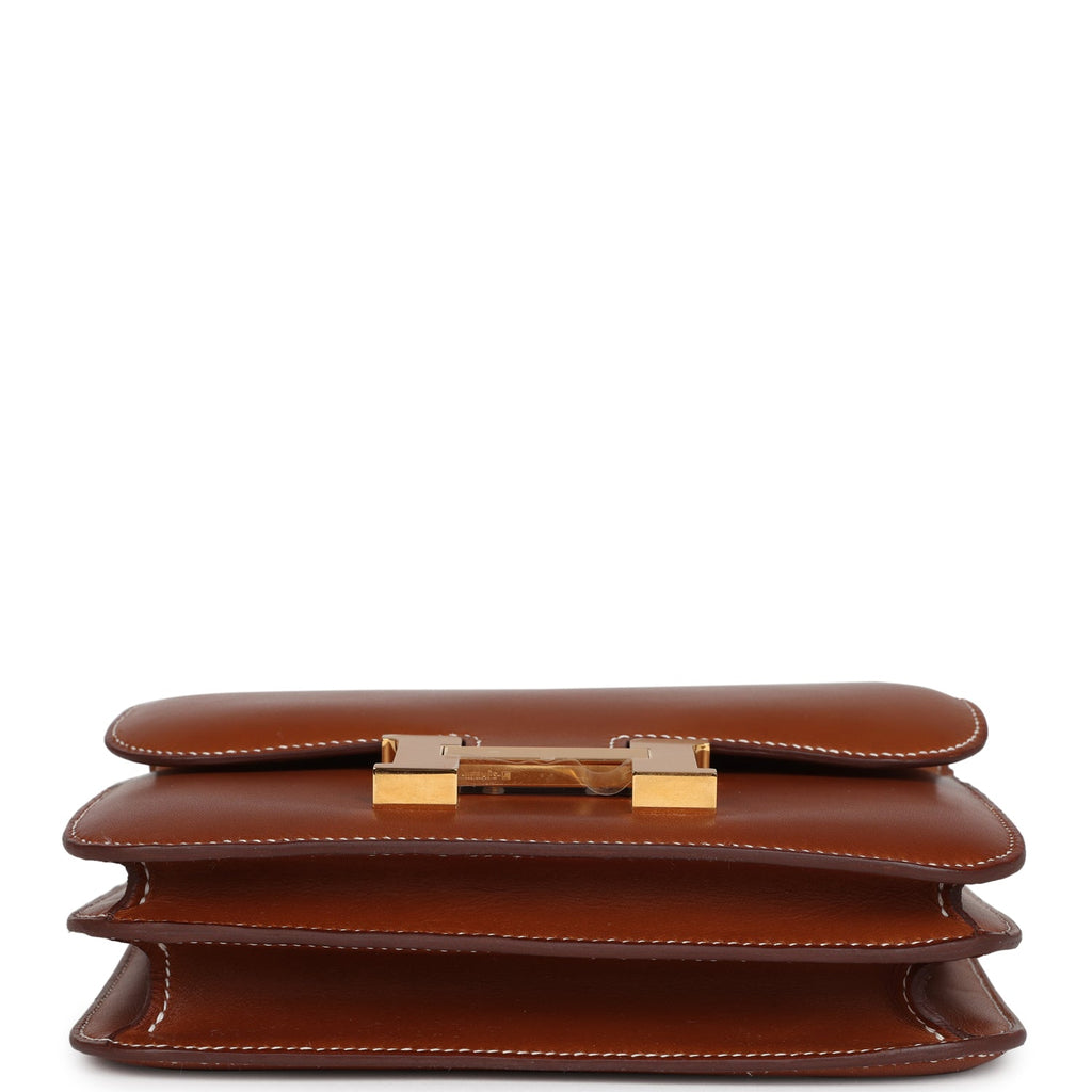 Constance 18 Fauve Barenia Gold Hardware