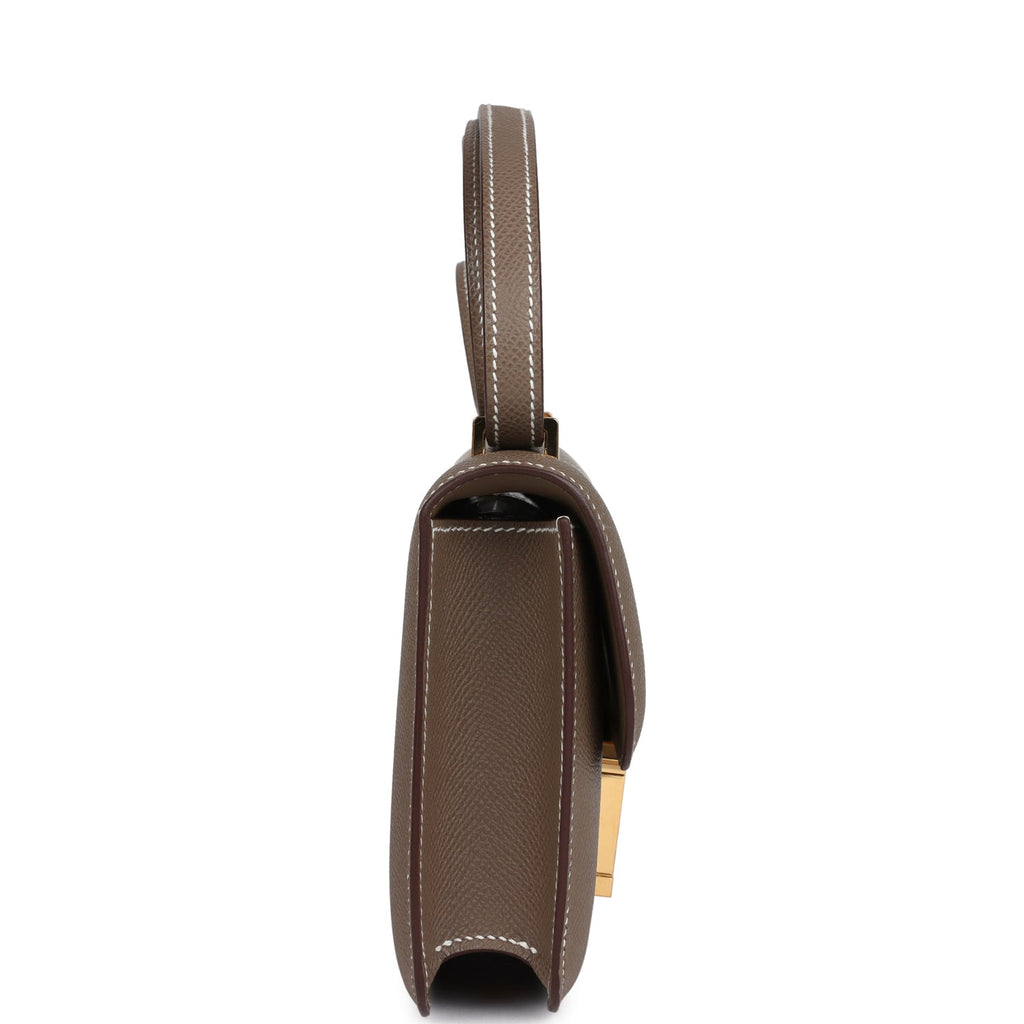 Constance Elan Etoupe Epsom Gold Hardware
