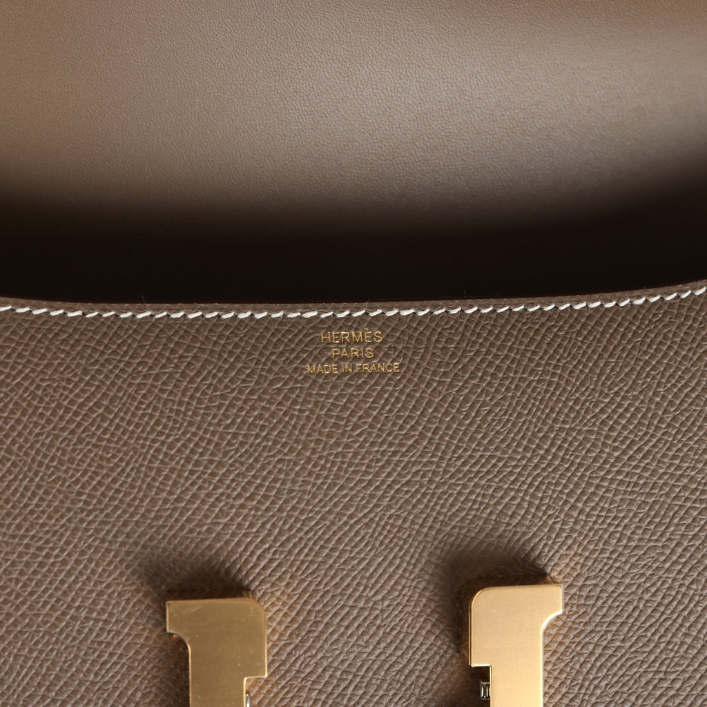 Constance Elan Etoupe Epsom Gold Hardware
