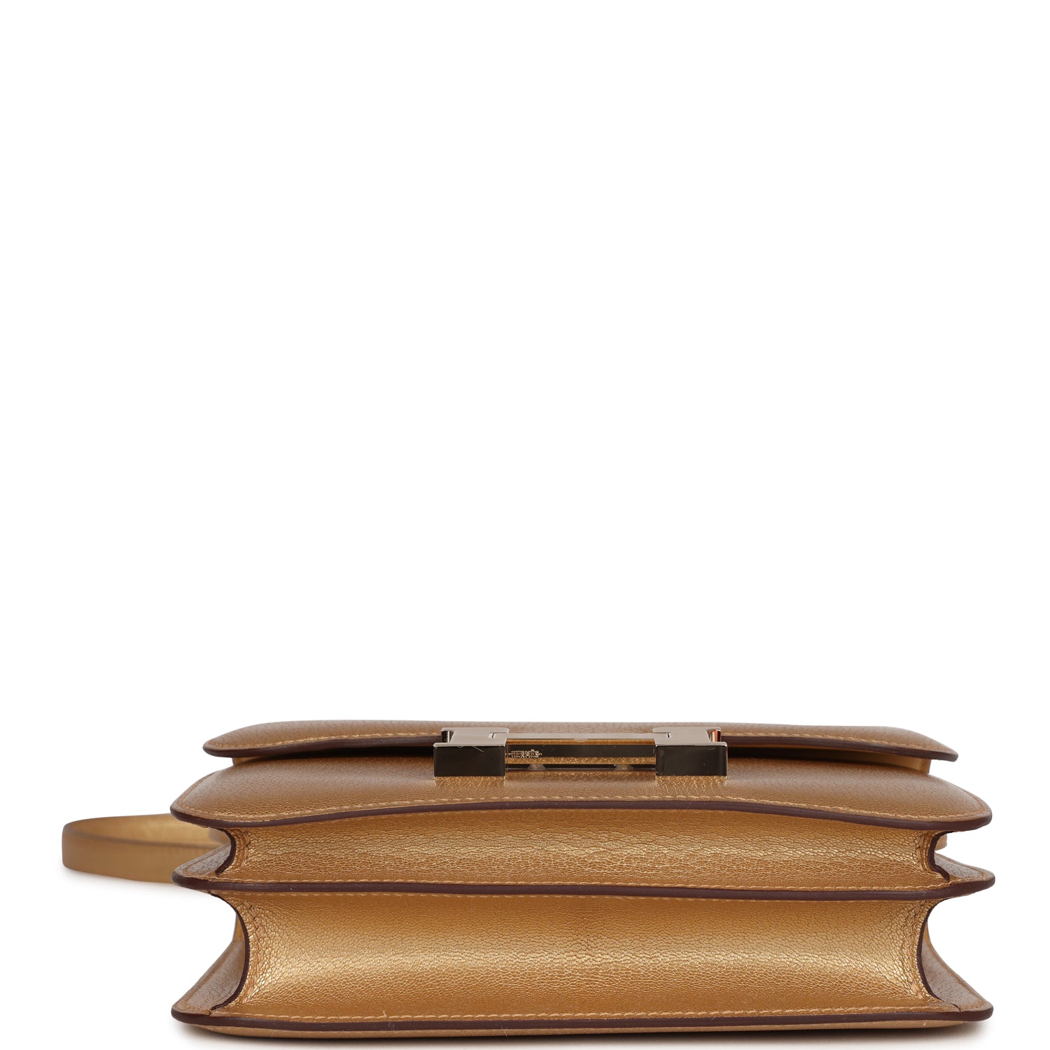 Constance 18 Dore Chevre Chamkilight Permabrass Hardware
