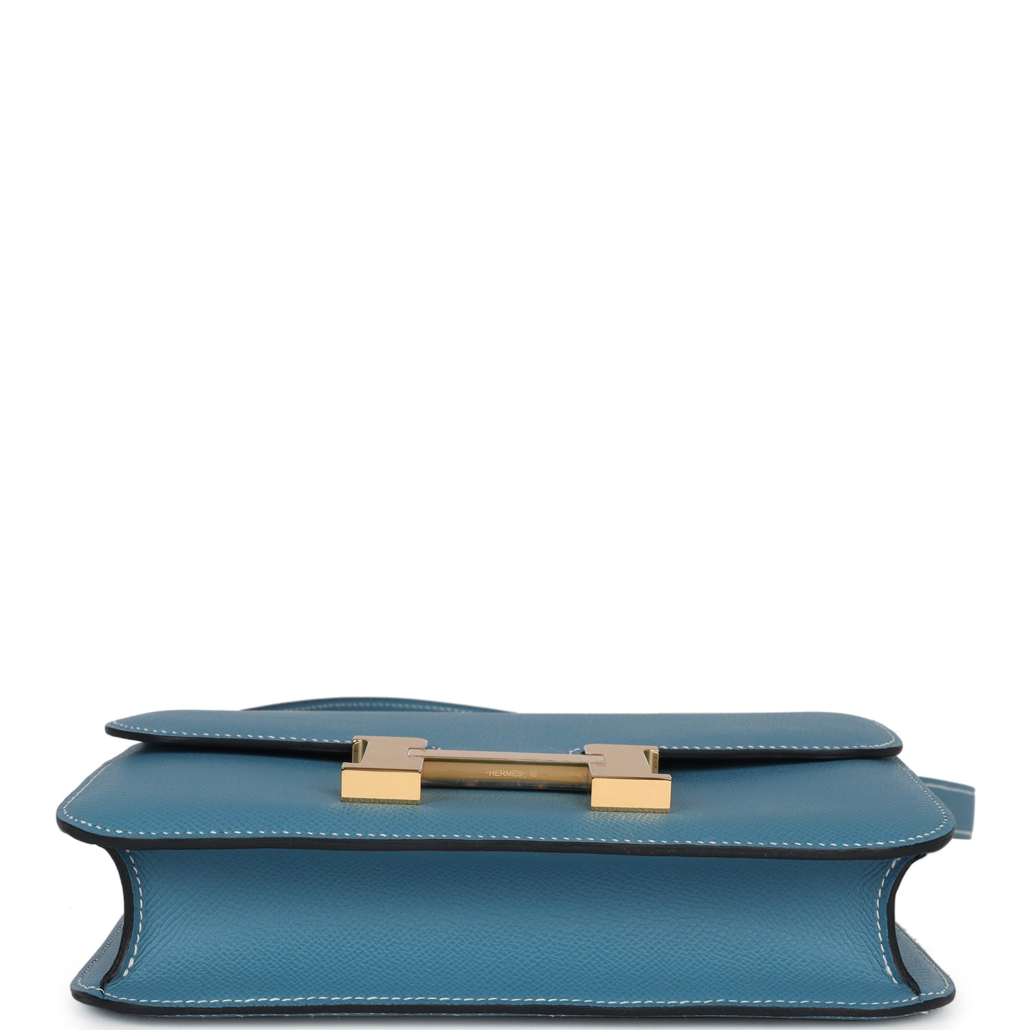 Constance 1-24 Blue Jean Epsom Gold Hardware
