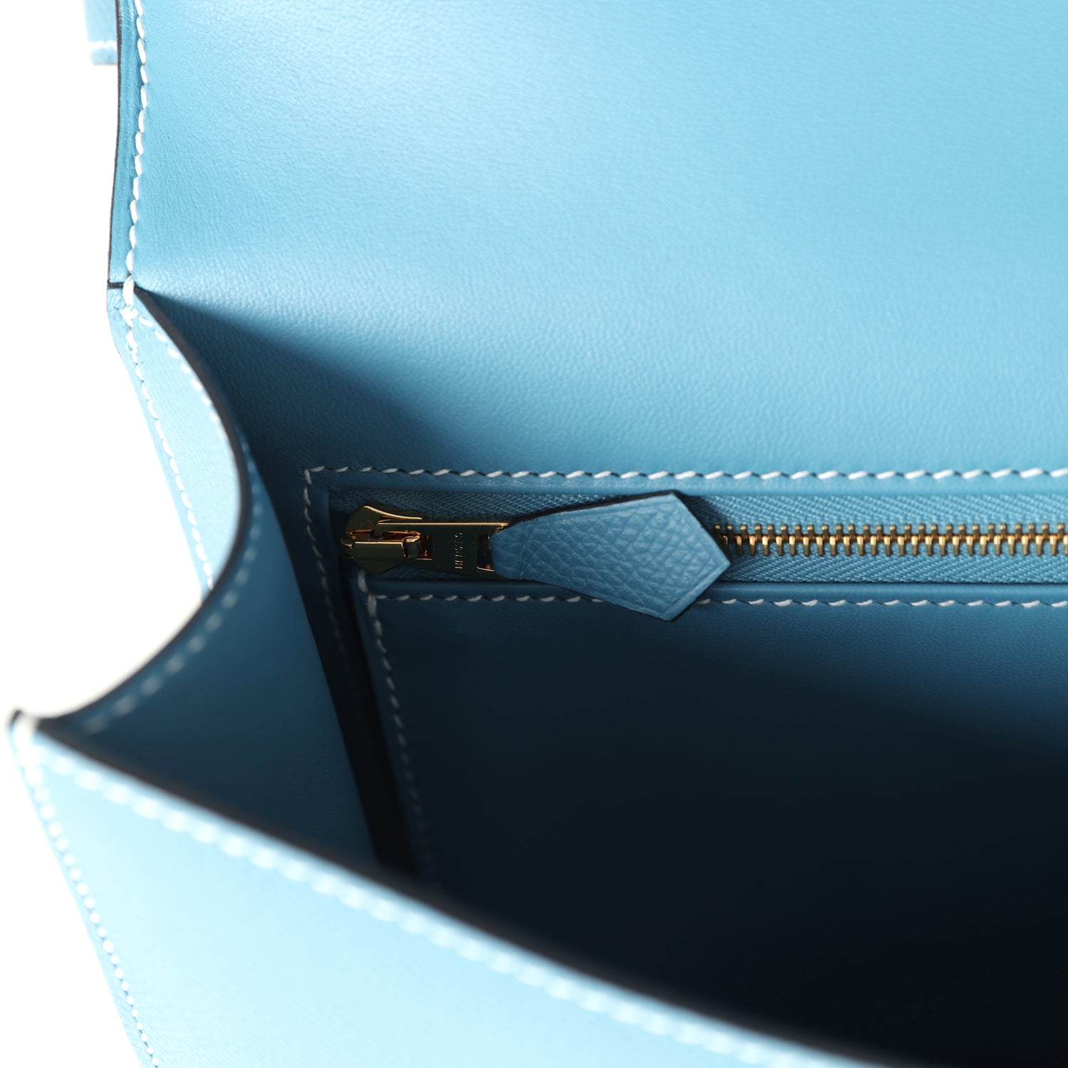 Constance 1-24 Blue Jean Epsom Gold Hardware