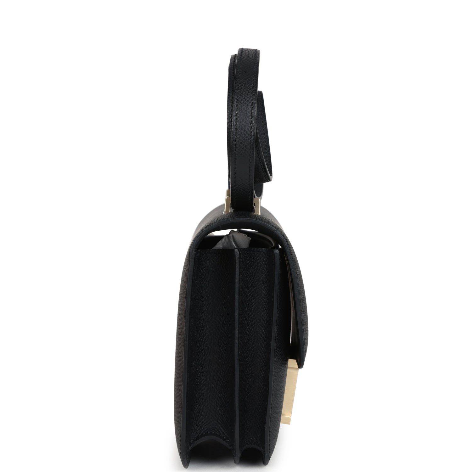 Constance 18 Black Epsom Brushed Gold Hardware