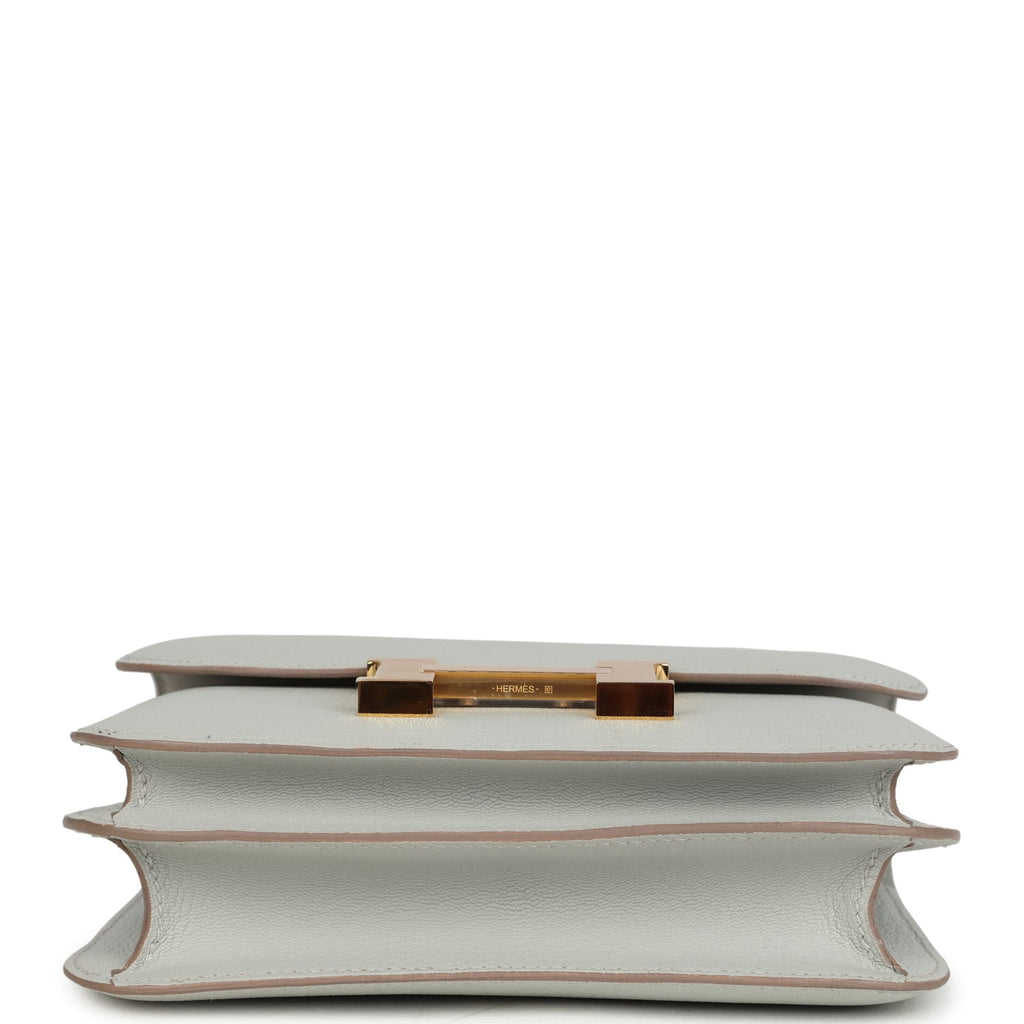 Constance 18 Gris Perle Chevre Mysore Gold Hardware