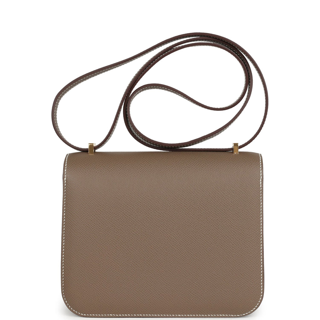Constance 18 Etoupe Epsom Gold Hardware
