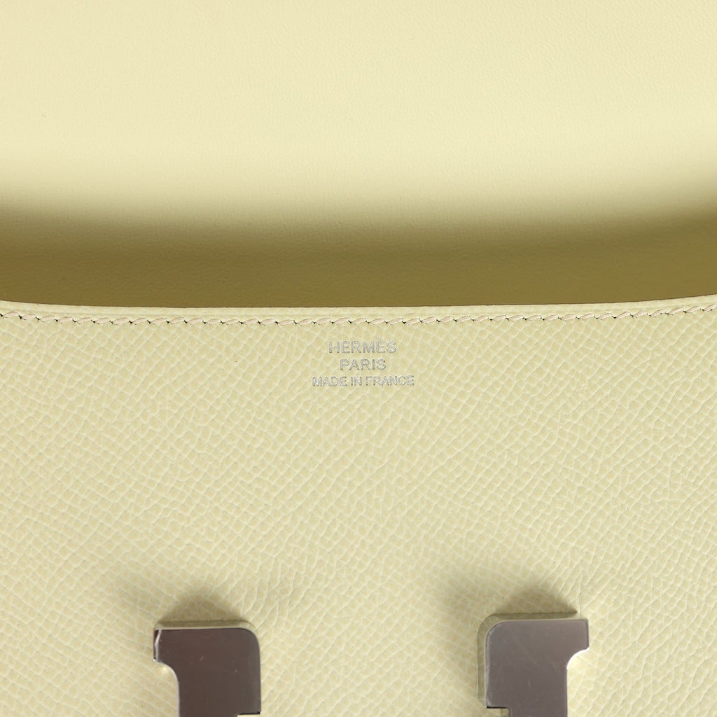 Constance Elan Jaune Milton Epsom Palladium Hardware