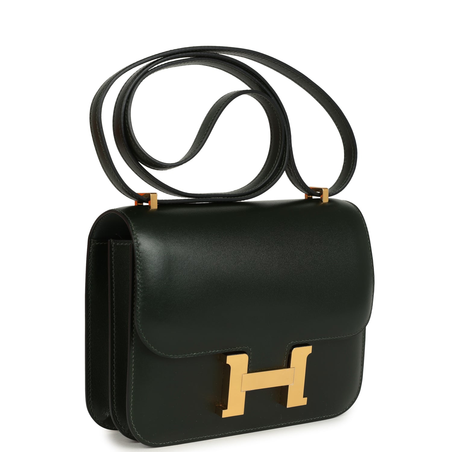 Constance 1-18 Vert Fonce Box Gold Hardware