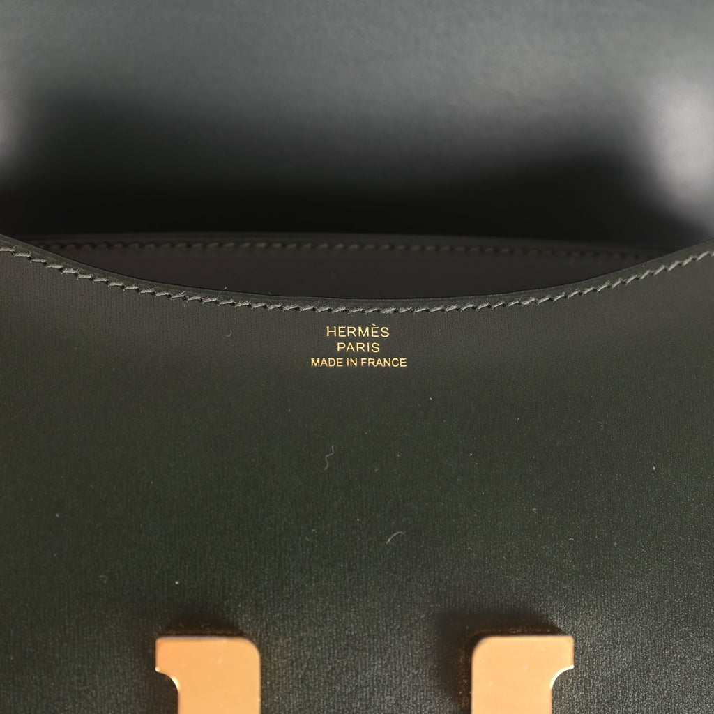 Constance 1-18 Vert Fonce Box Gold Hardware