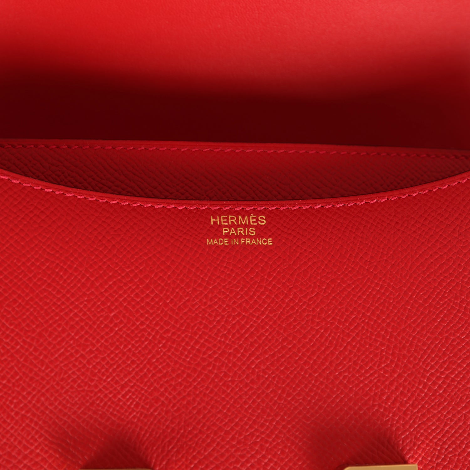 Constance 24 Rouge Casaque Epsom Gold Hardware