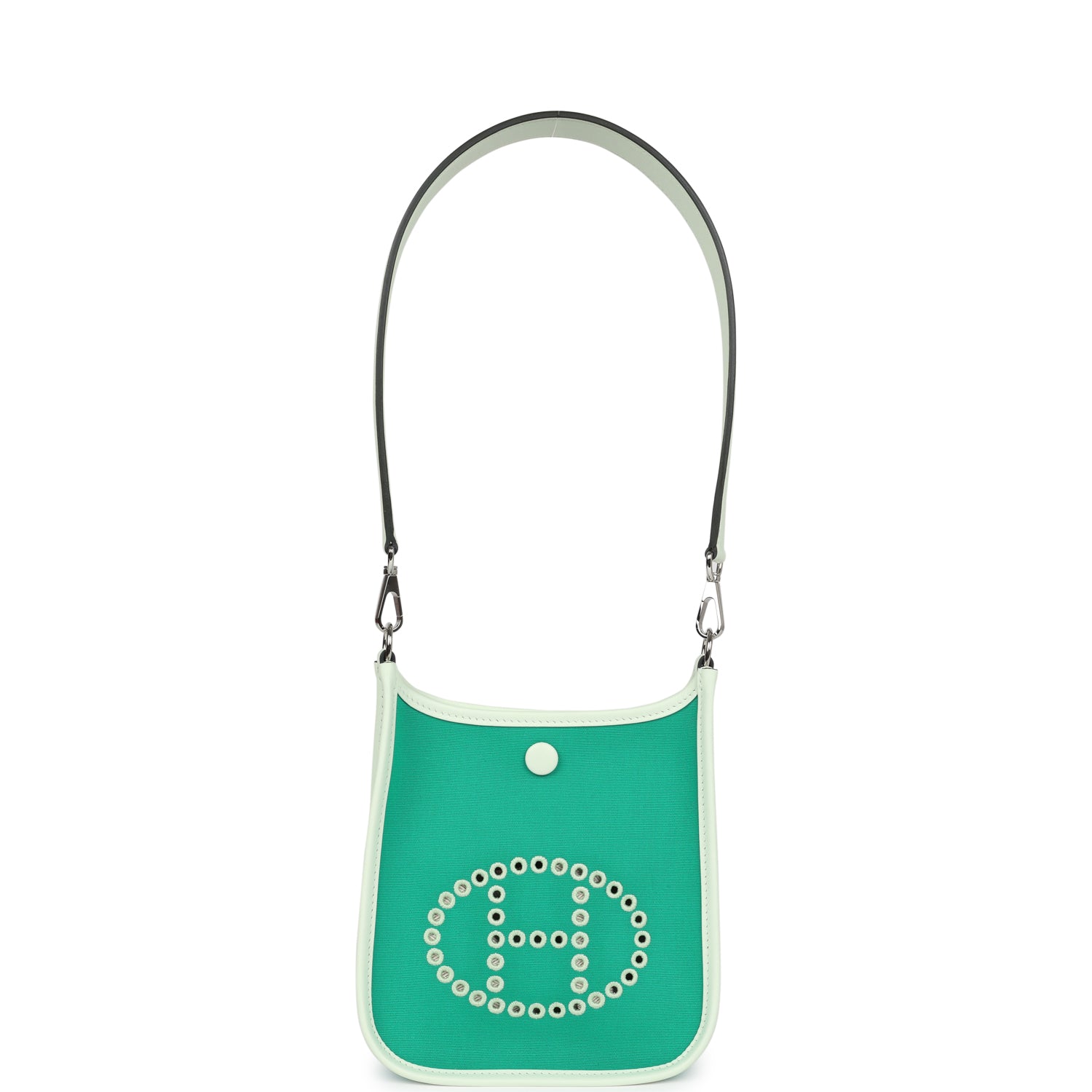 Neo Evelyne TPM Menthe Officier Canvas and Vert Fizz Swift Palladium Hardware