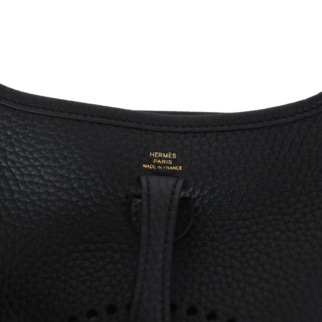 Evelyne TPM Black Clemence Gold Hardware