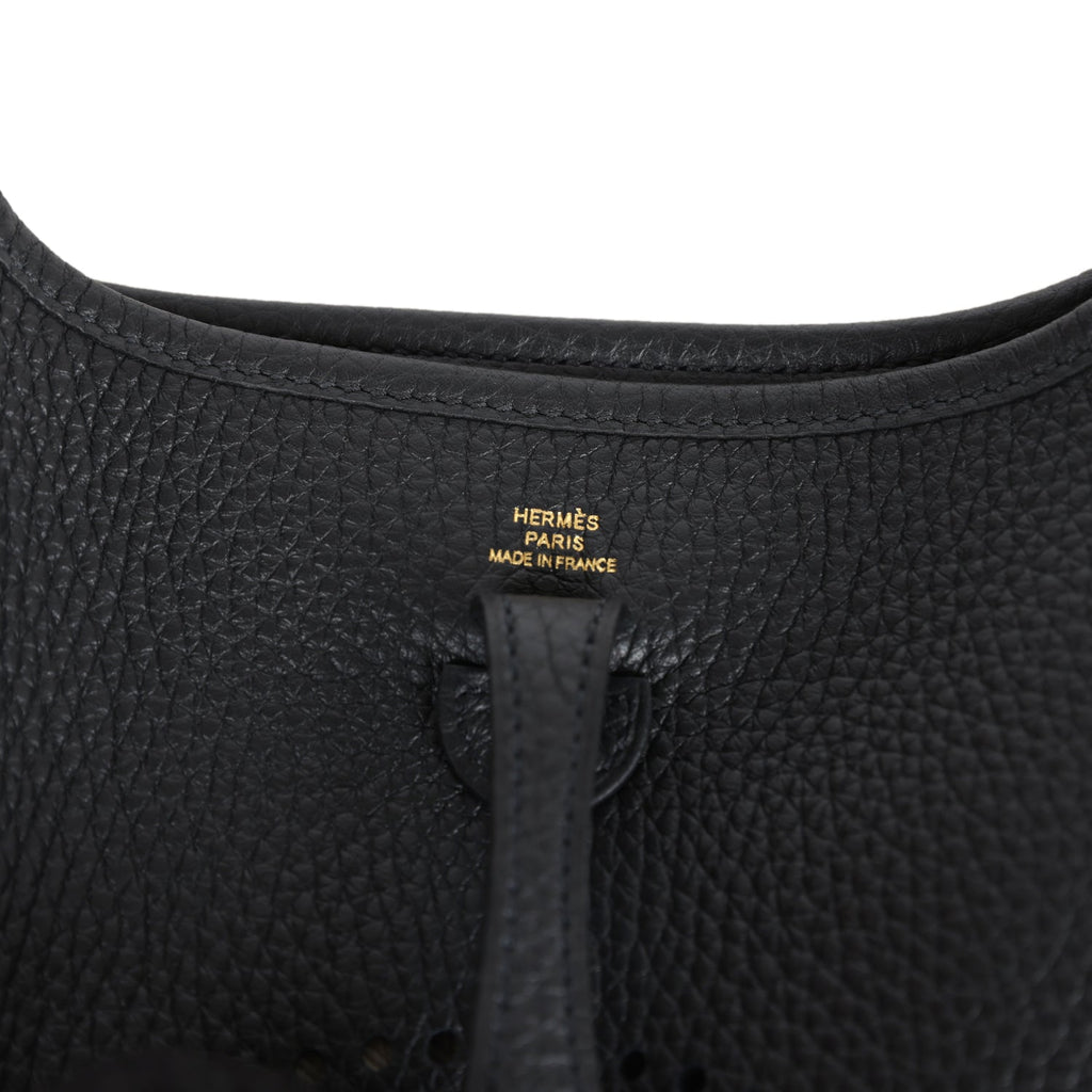 Evelyne TPM Black Clemence Gold Hardware