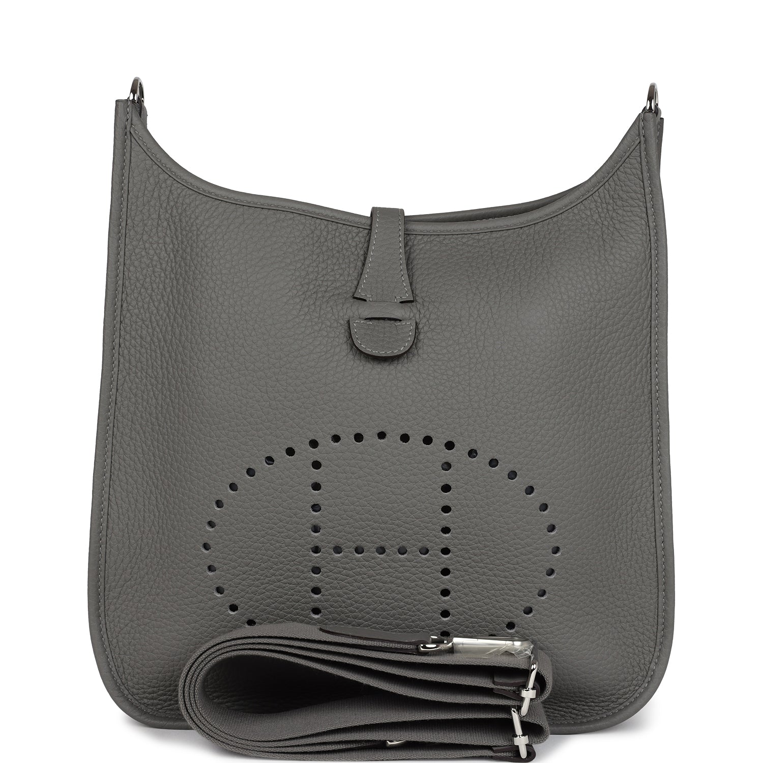 Evelyne III PM Gris Meyer Clemence Palladium Hardware