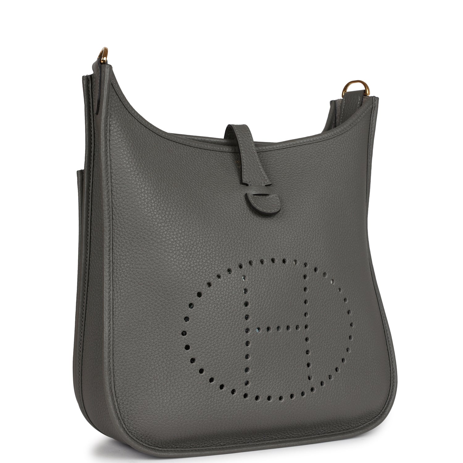 Evelyne III PM Gris Meyer Clemence Gold Hardware