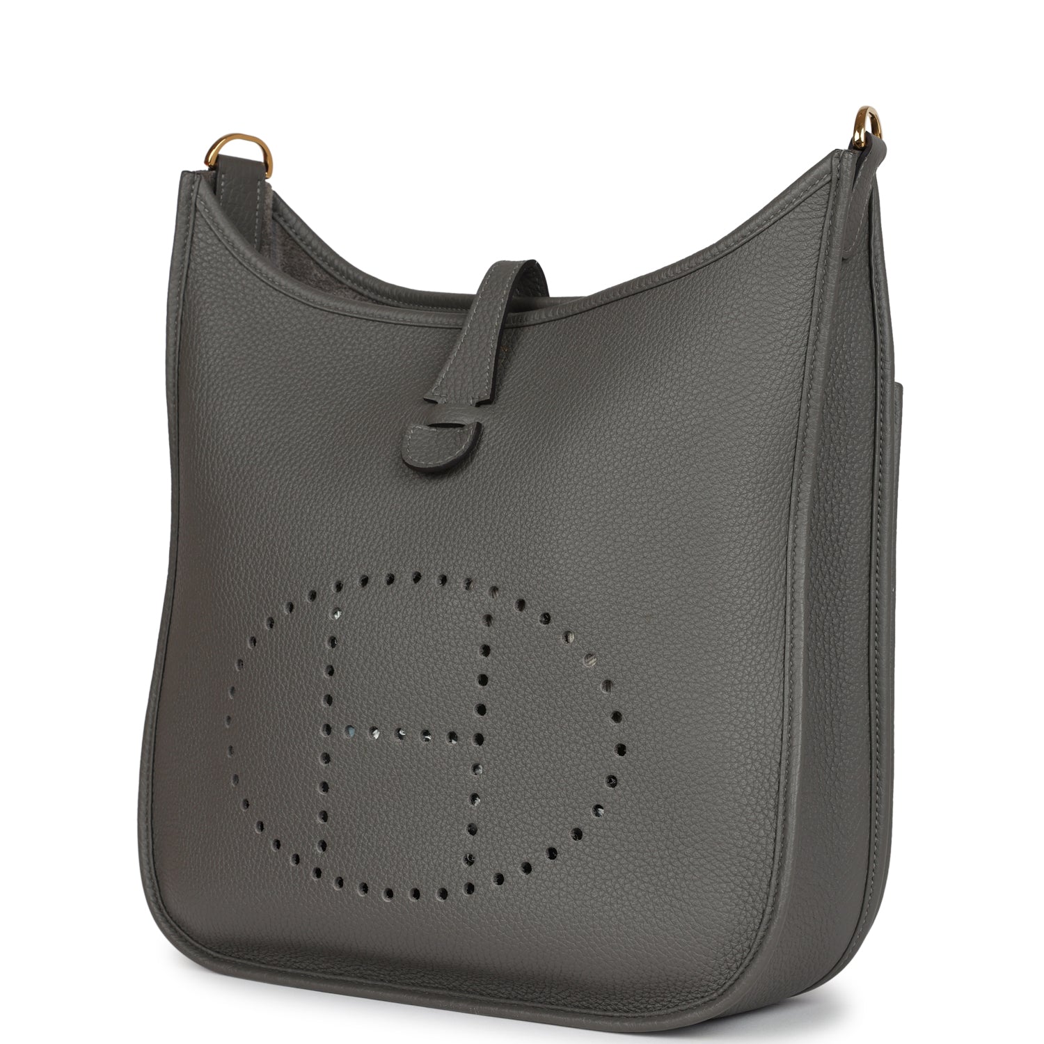 Evelyne III PM Gris Meyer Clemence Gold Hardware