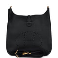 Evelyne III PM Black Clemence Gold Hardware