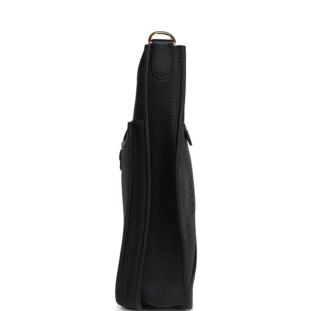 Evelyne III PM Black Clemence Gold Hardware