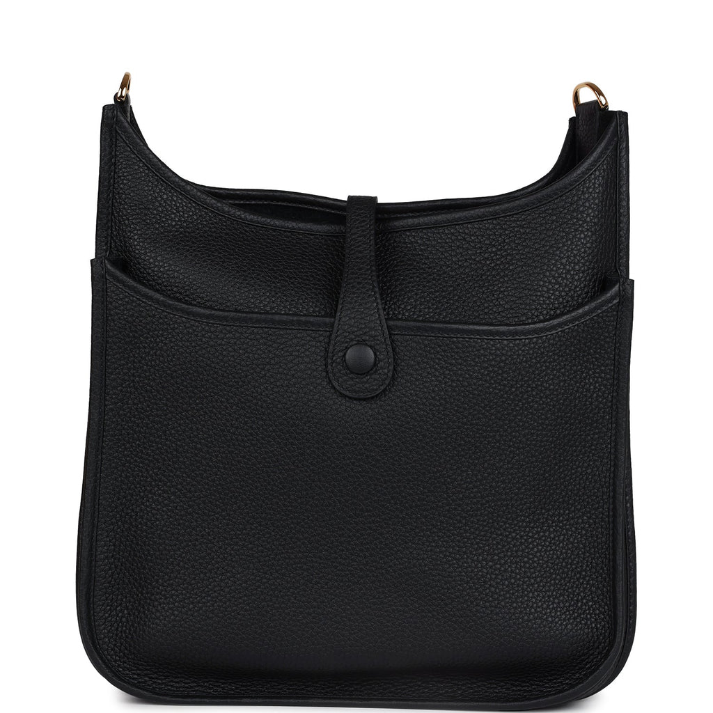 Evelyne III PM Black Clemence Gold Hardware
