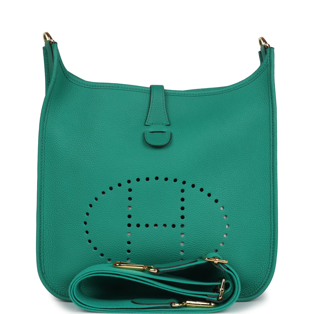 Evelyne III PM Vert Jade Clemence Gold Hardware