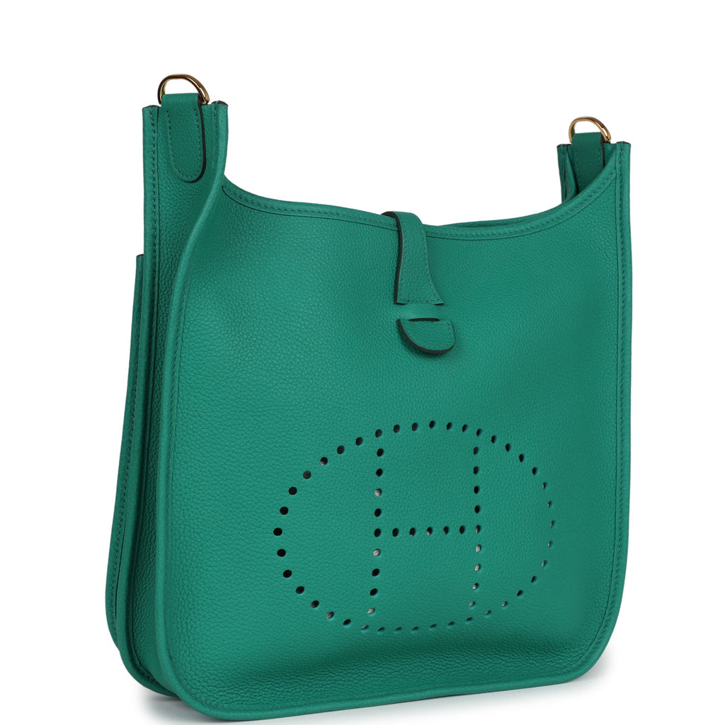 Evelyne III PM Vert Jade Clemence Gold Hardware