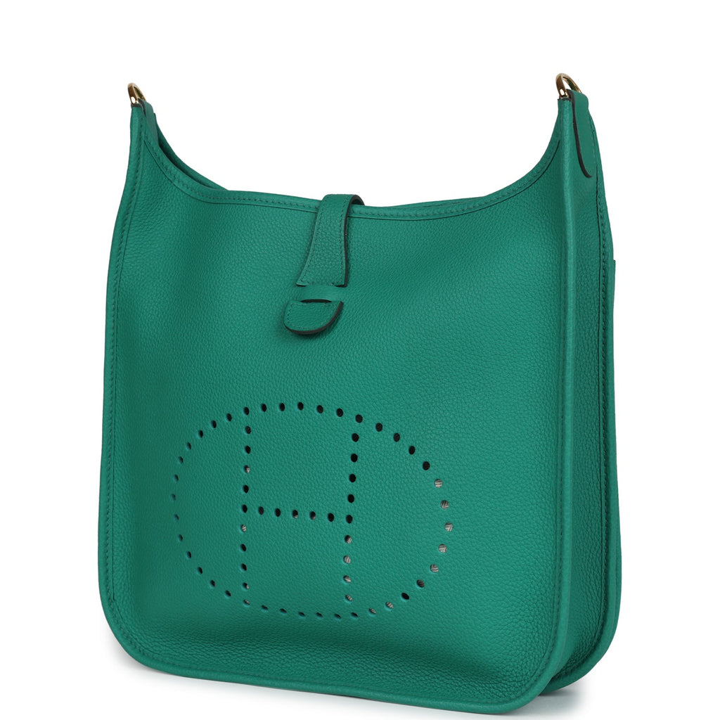 Evelyne III PM Vert Jade Clemence Gold Hardware