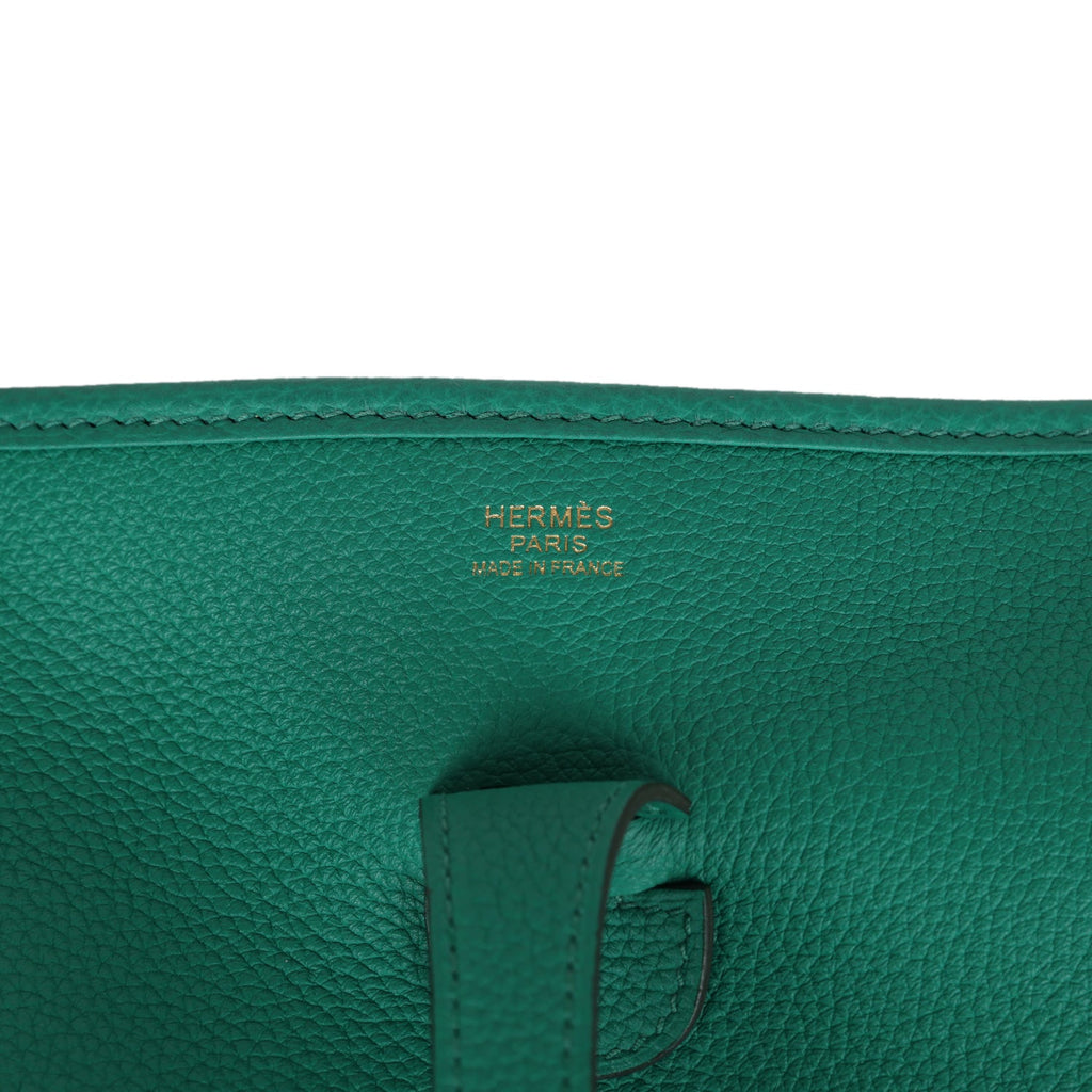 Evelyne III PM Vert Jade Clemence Gold Hardware