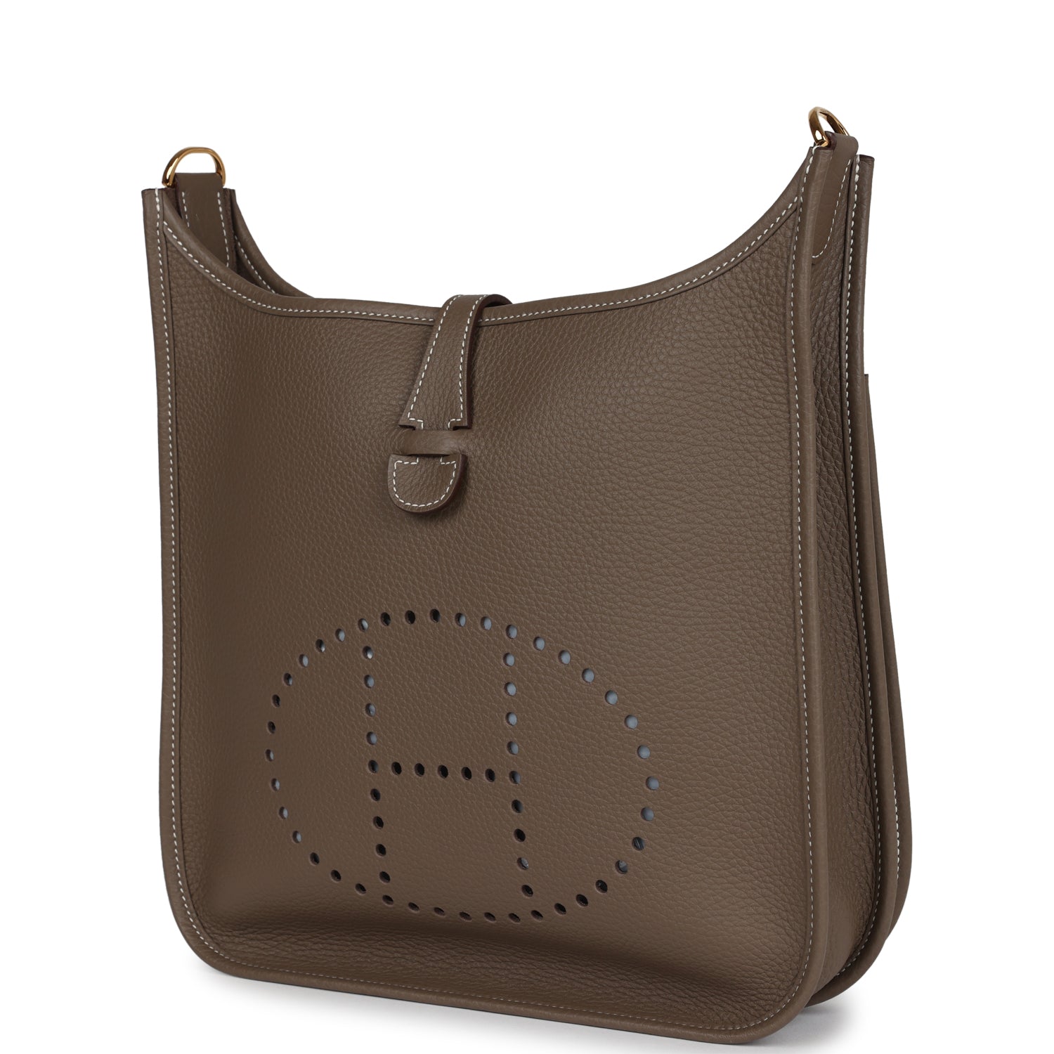 Evelyne III PM Etoupe Clemence Gold Hardware