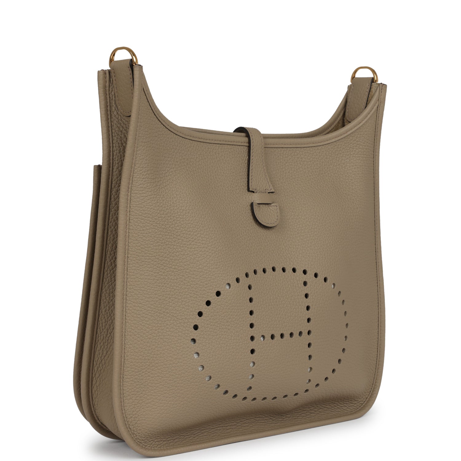 Evelyne III PM Beige Marfa Clemence Gold Hardware