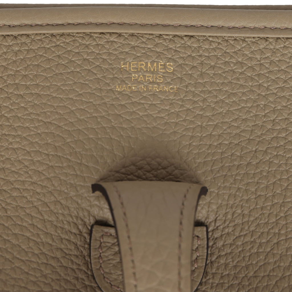 Evelyne III PM Beige Marfa Clemence Gold Hardware