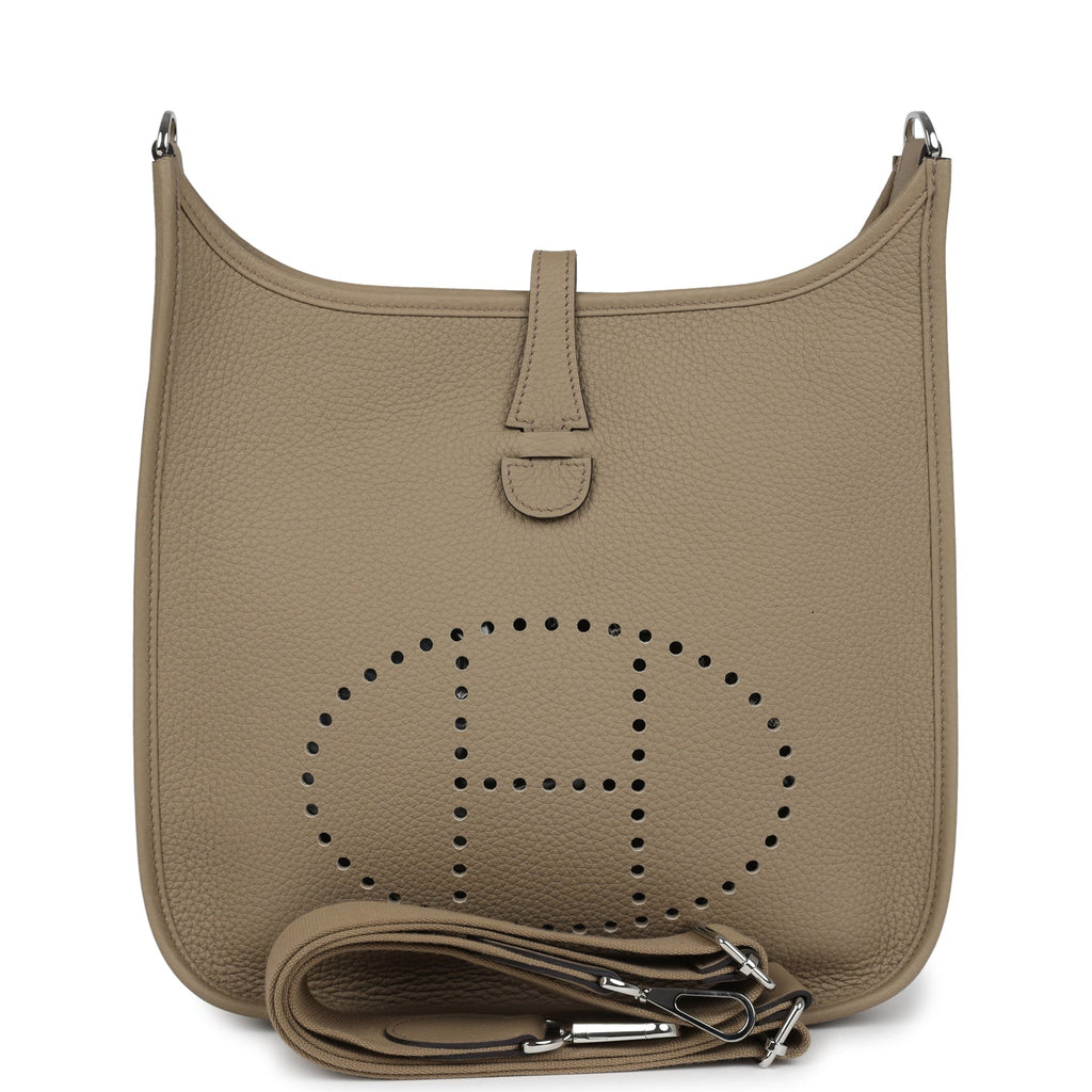 Evelyne III PM Beige Marfa Clemence Palladium Hardware