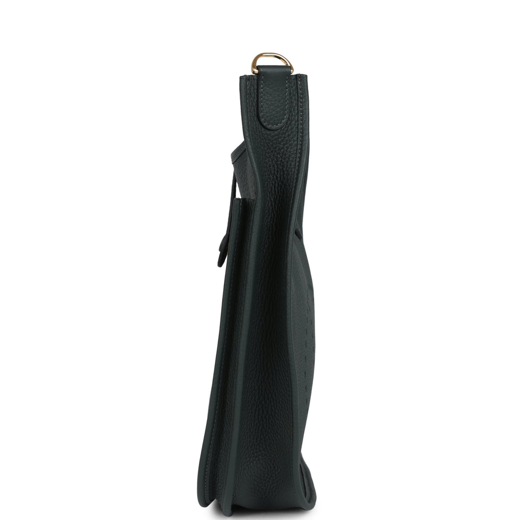Evelyne III PM Vert Fonce Clemence Gold Hardware