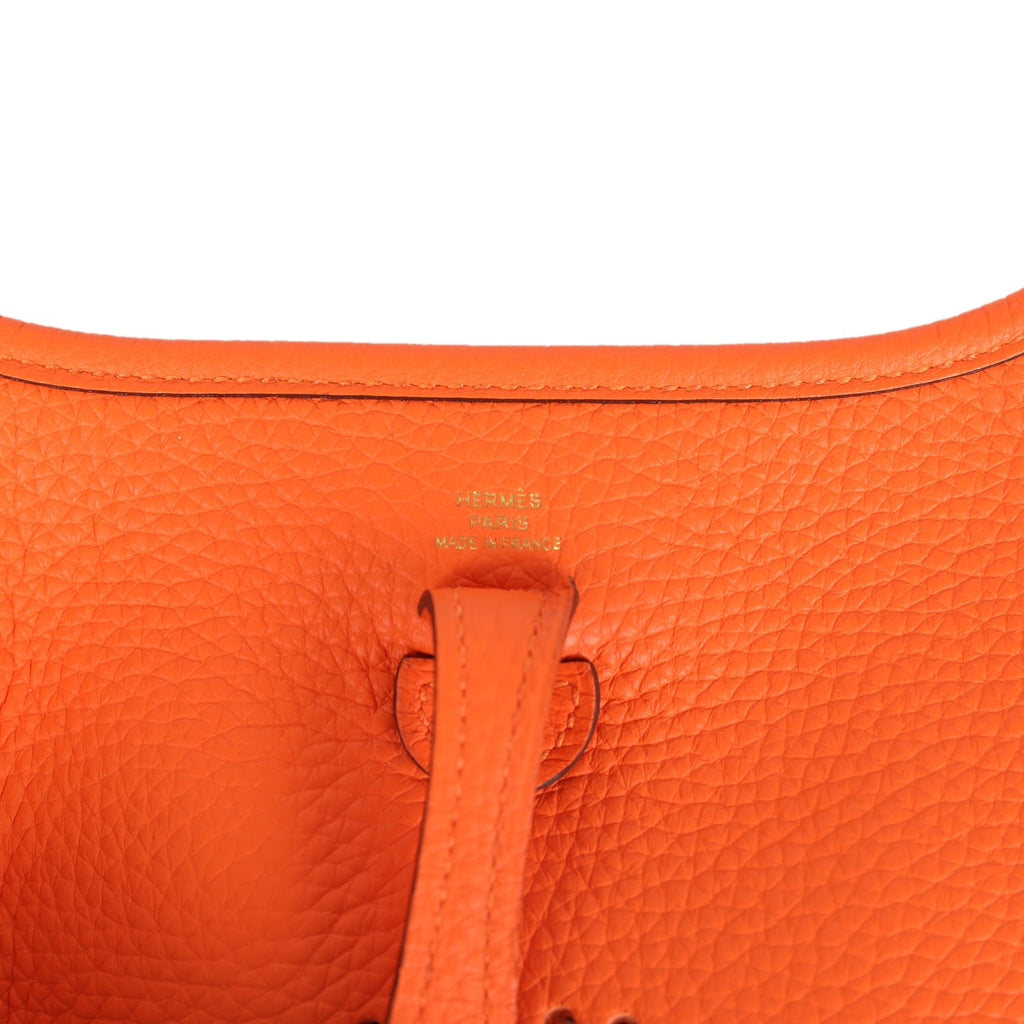 Evelyne TPM Orange Minium Clemence Gold Hardware