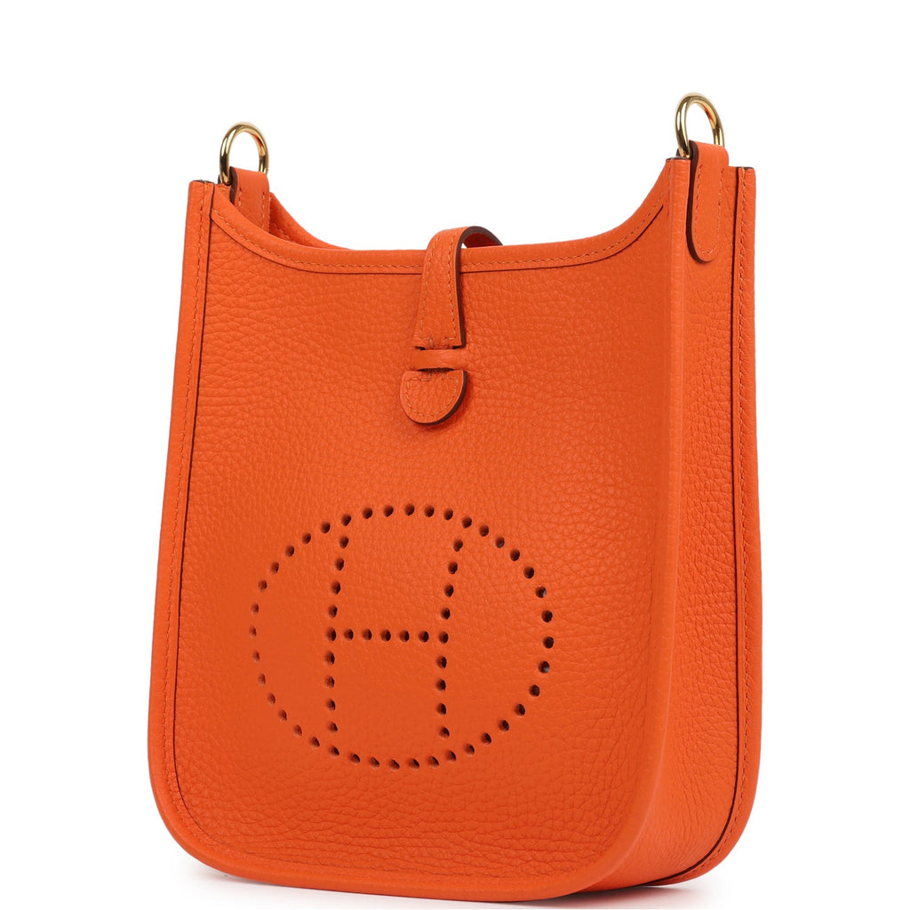 Evelyne TPM Orange Minium Clemence Gold Hardware